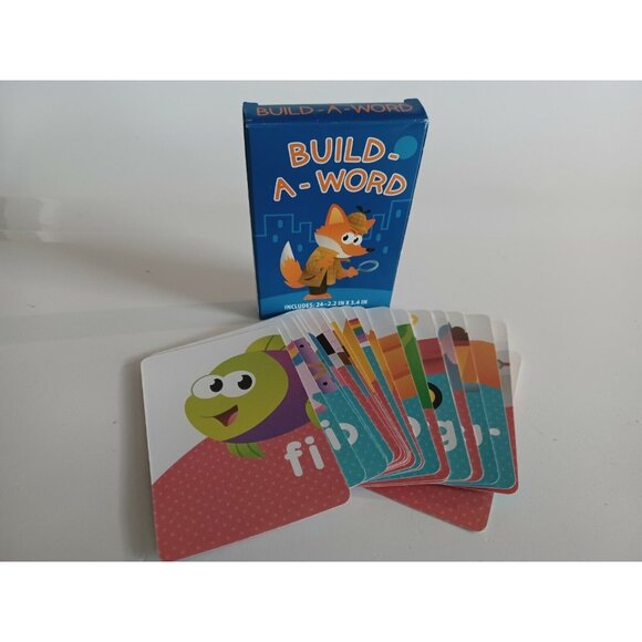 Build-A-Word 24 Game Cards Educational Cards  for Kids 4 and Up - Picture 5 of 5